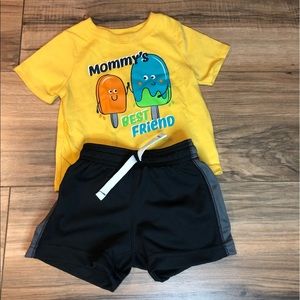 Graphic Short sleeve T-shirt and shorts